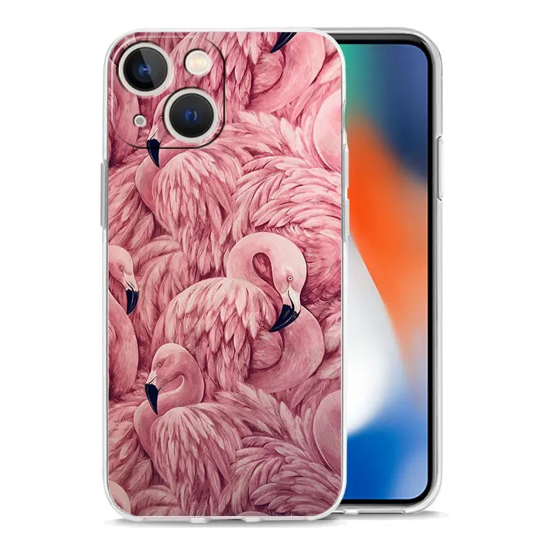 Phone Case For iPhone 17 Cases iPhone Air 16 15 12 13 14 Pro Max 15 Plus 16Pro iPhone11 Clear Cover Fashion Gold Pink Marble